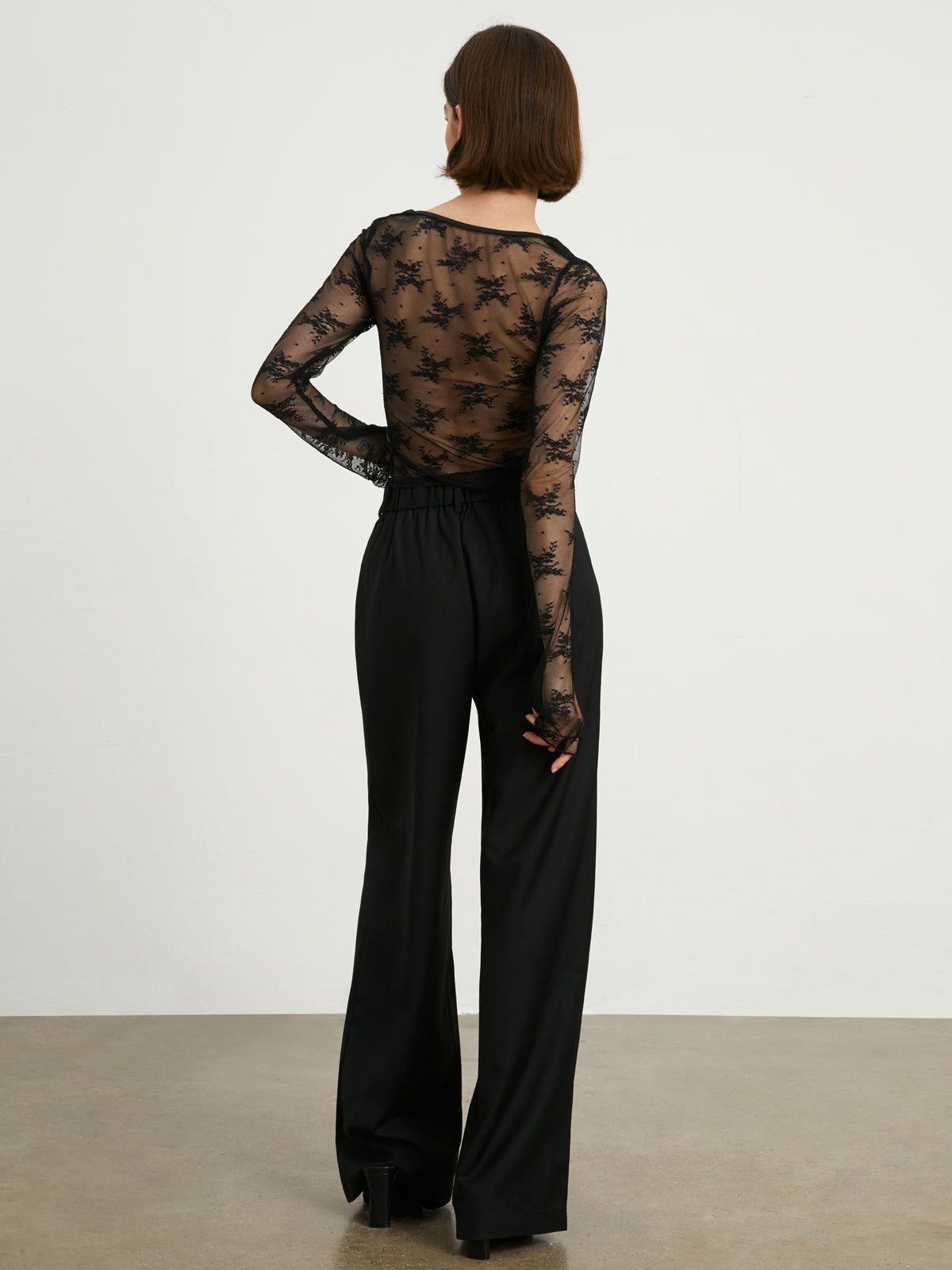 Floral Mesh Blouse sold by COMMENSE product image thumbnail 4