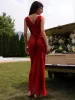 V-Neck Drawstring Zipper Dress sold by COMMENSE