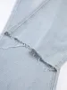 High Waist Wide Leg Ripped Jeans sold by COMMENSE