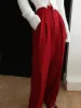 Middle Waist Pleated Tapered Pants sold by COMMENSE