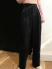 Middle Waist Pleated Tapered Pants sold by COMMENSE