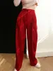 Middle Waist Pleated Tapered Pants sold by COMMENSE