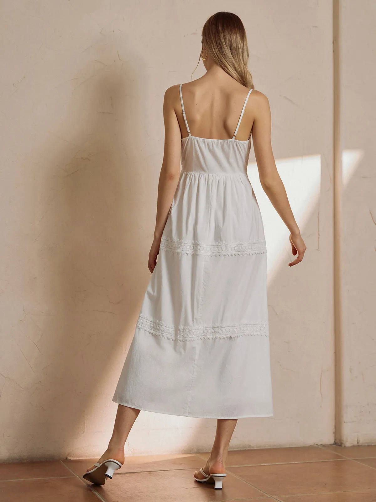 Pure Cotton Drawstring Long Dress sold by COMMENSE product image thumbnail 4