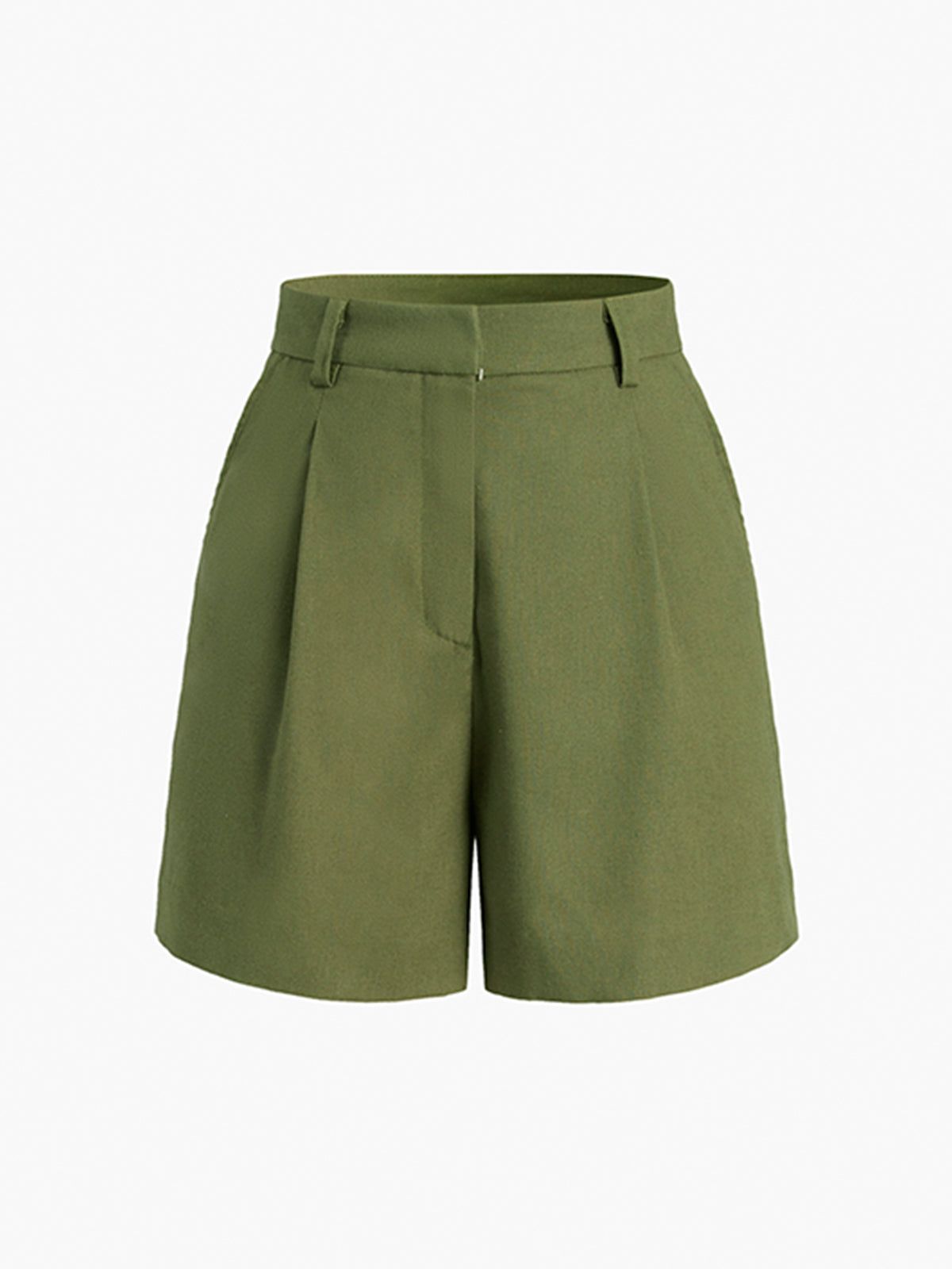 Summer Hint Pleat Shorts sold by COMMENSE