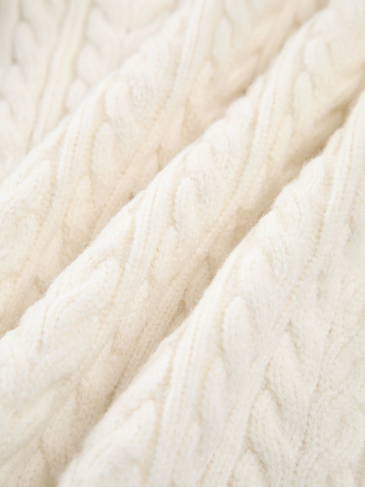 Knit Cable Patchwork Sweater sold by COMMENSE product image thumbnail 4