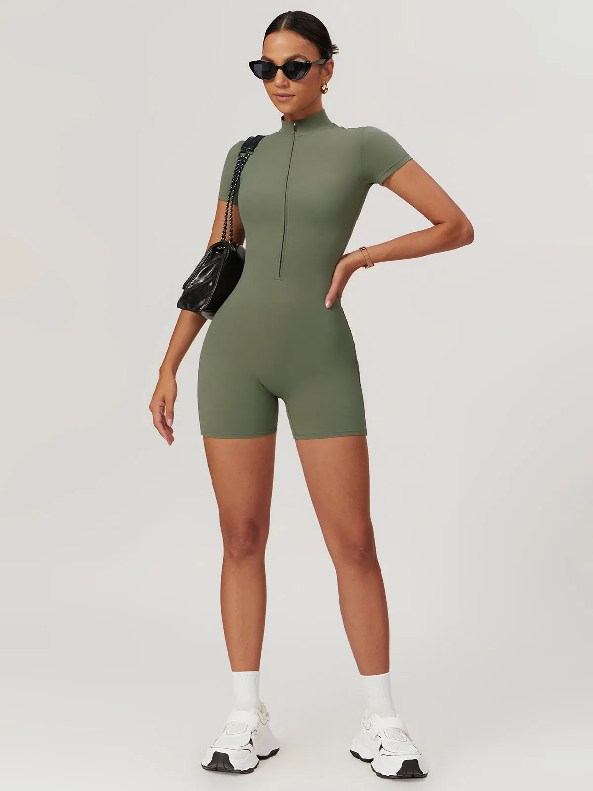 Zipper Seamless Romper sold by COMMENSE product image thumbnail 5