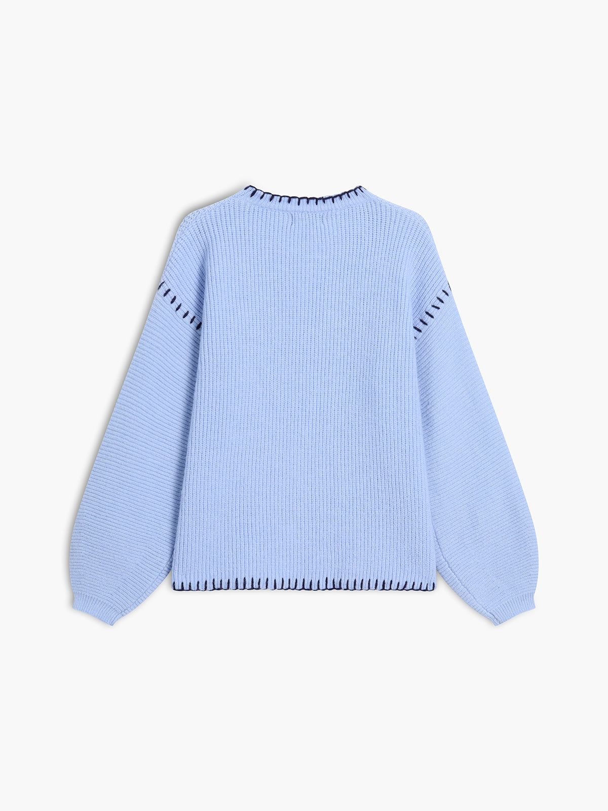 Baby Blue Pullover Sweater sold by COMMENSE product image thumbnail 3