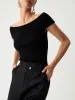 Off Shoulder Knit Top sold by COMMENSE