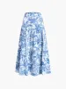 Seaside Joy Print Twist Detail Skirt Set sold by COMMENSE