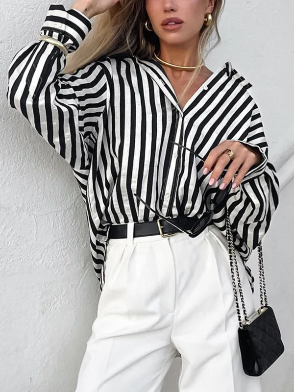 Effortless Pinstripe Shirt sold by COMMENSE