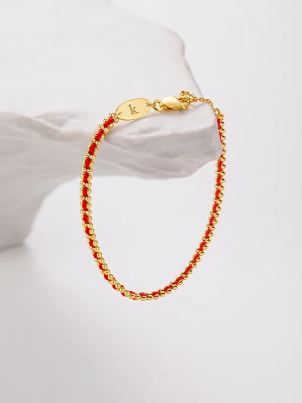 Protected Red String Charm Bracelet made by COMMENSE