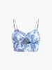 Seaside Joy Print Twist Detail Skirt Set sold by COMMENSE