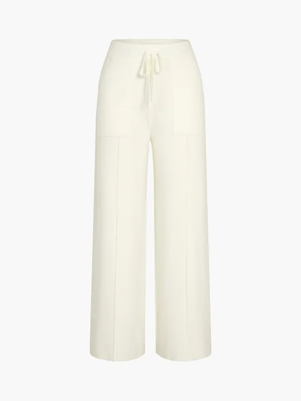 Live It Up Drawstring Knit Pants sold by COMMENSE