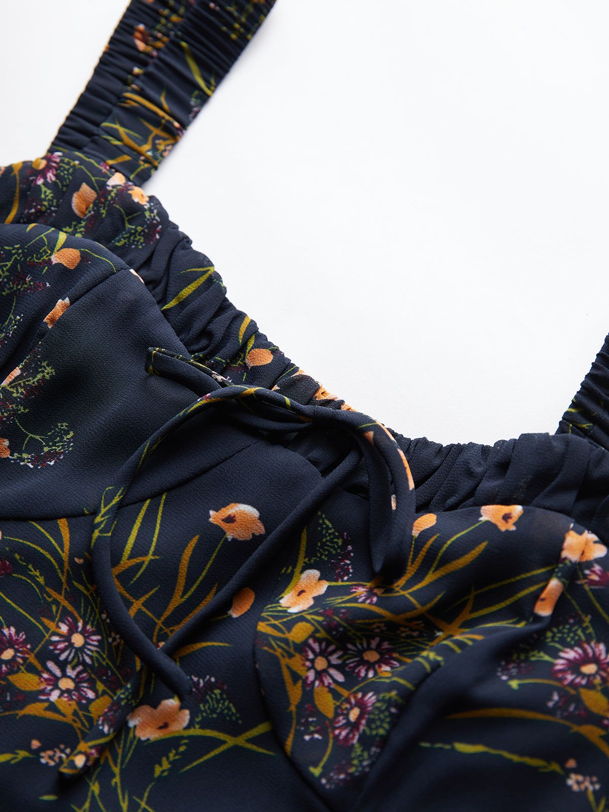 Floralia Fantasy Ruched Strap Dress sold by COMMENSE product image thumbnail 3