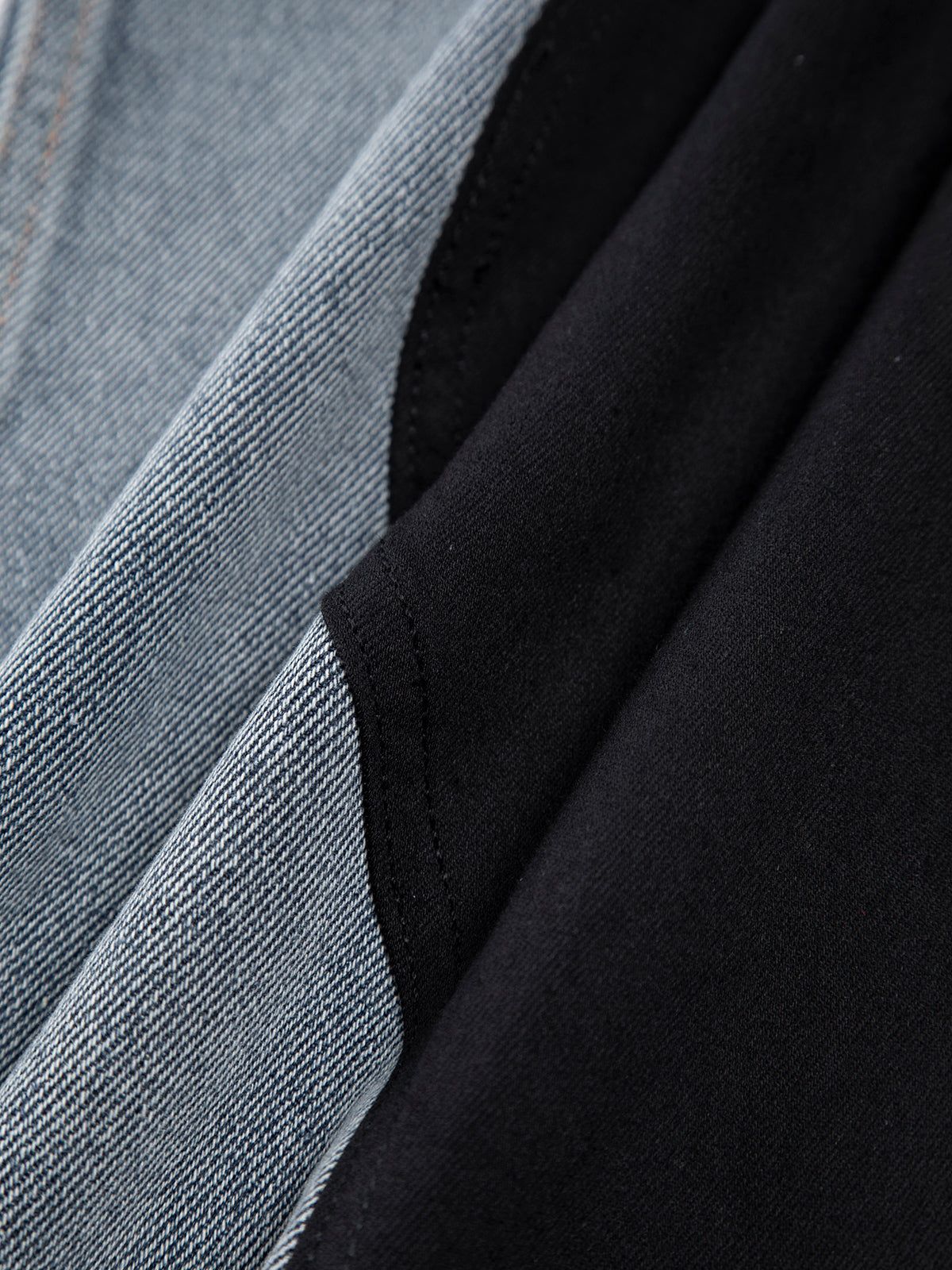 Wavy Patchwork Wide Leg Jeans sold by COMMENSE product image thumbnail 4