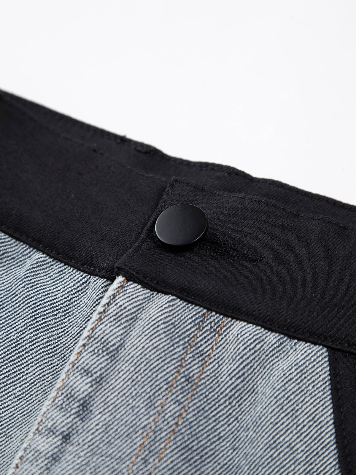 Wavy Patchwork Wide Leg Jeans sold by COMMENSE product image thumbnail 2