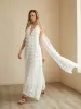 Rosette Halter Long Dress sold by COMMENSE