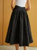Cotton Blends Midi Skirt sold by COMMENSE
