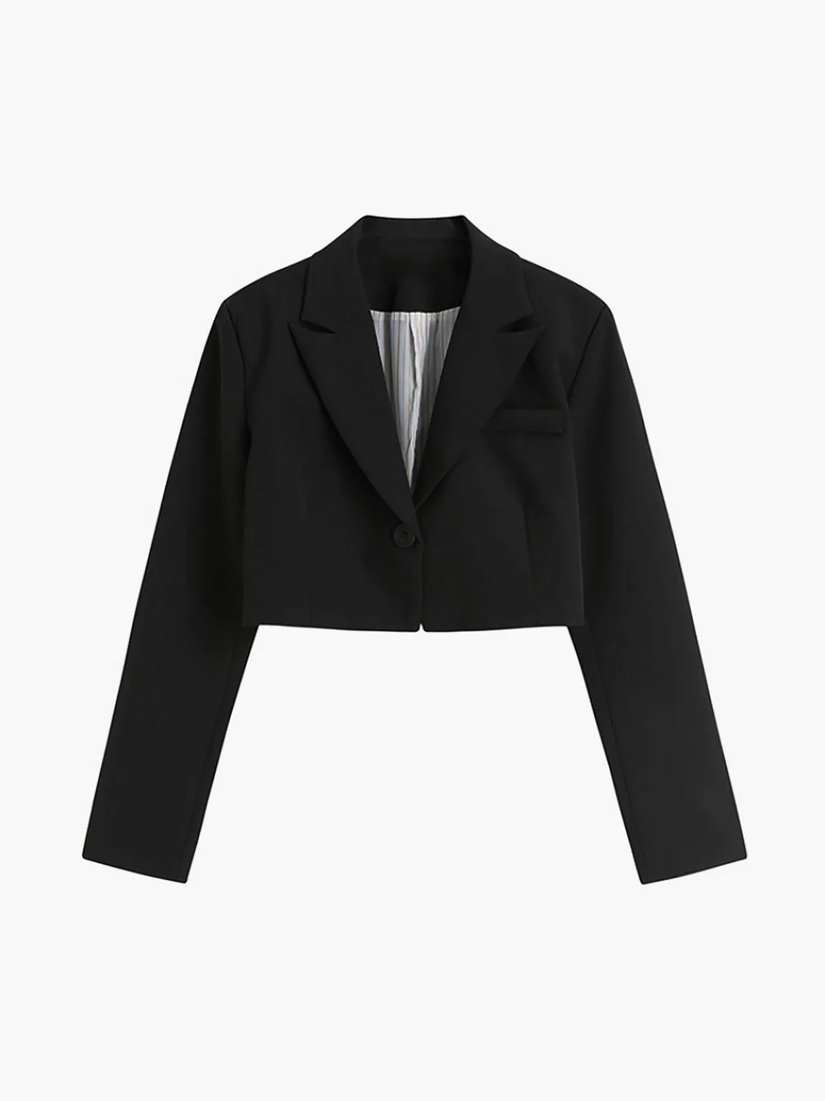 Mind My Business Crop Blazer sold by COMMENSE product image thumbnail 2