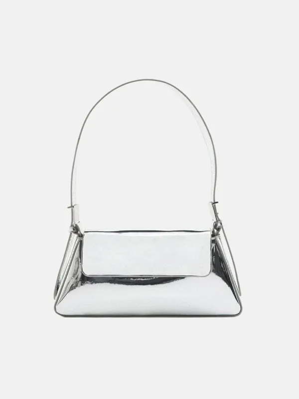 Metallic Lacquered Leather Shoulder Bag sold by COMMENSE