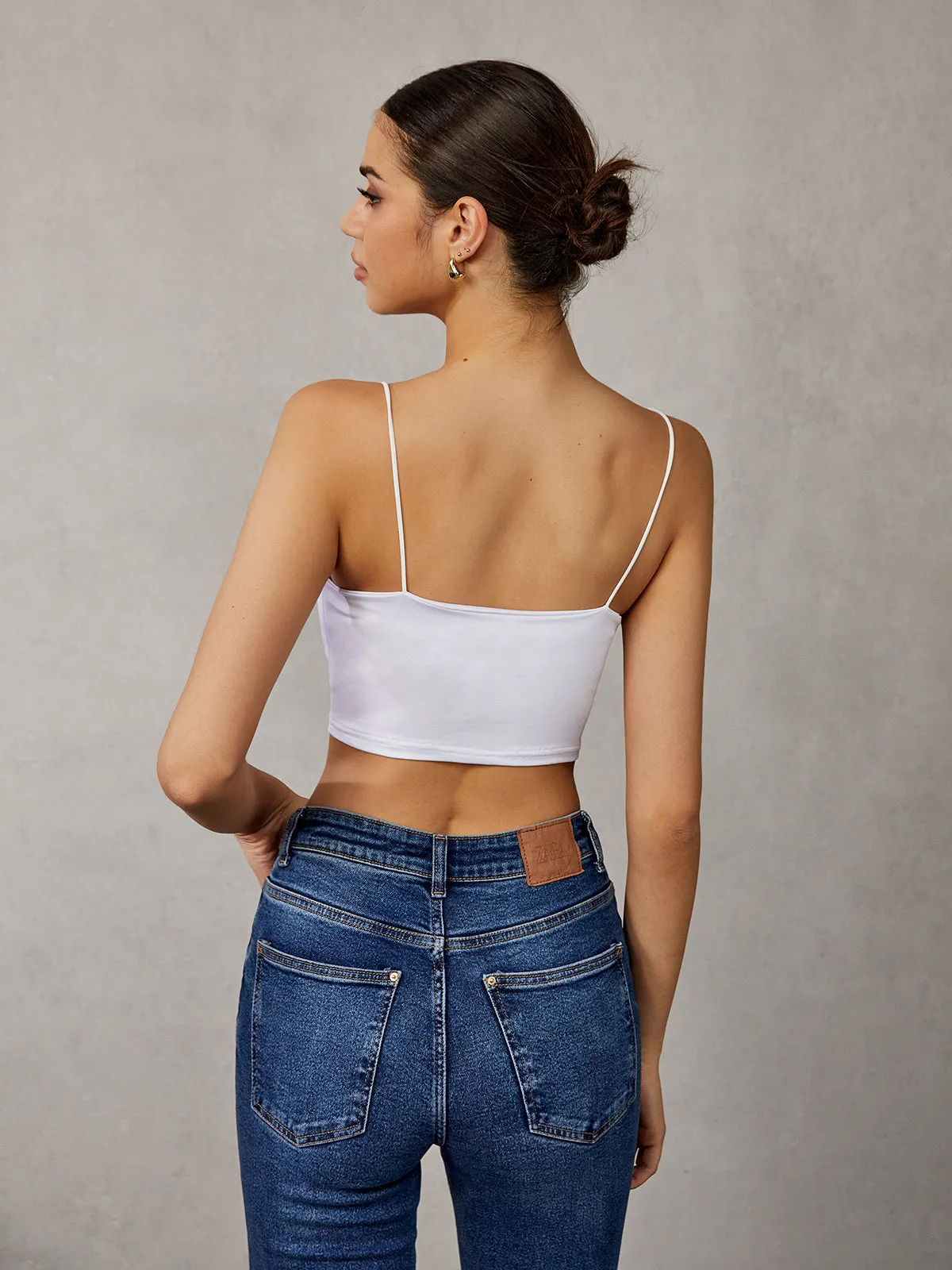 Sleeveless Cami Crop Top sold by COMMENSE product image thumbnail 5