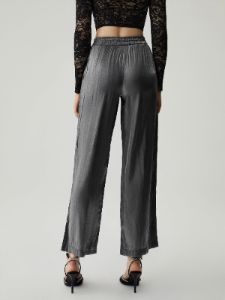 Elastic Waist Pocket Straight Leg Pants sold by COMMENSE
