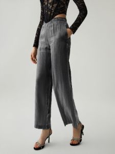 Elastic Waist Pocket Straight Leg Pants sold by COMMENSE