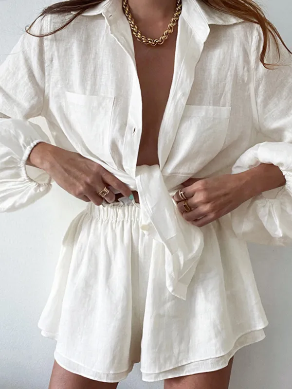 Aegean Two Piece Double Lined Shorts Set made by COMMENSE