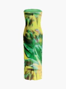 Greenfields Mesh Tube Midi Dress sold by COMMENSE