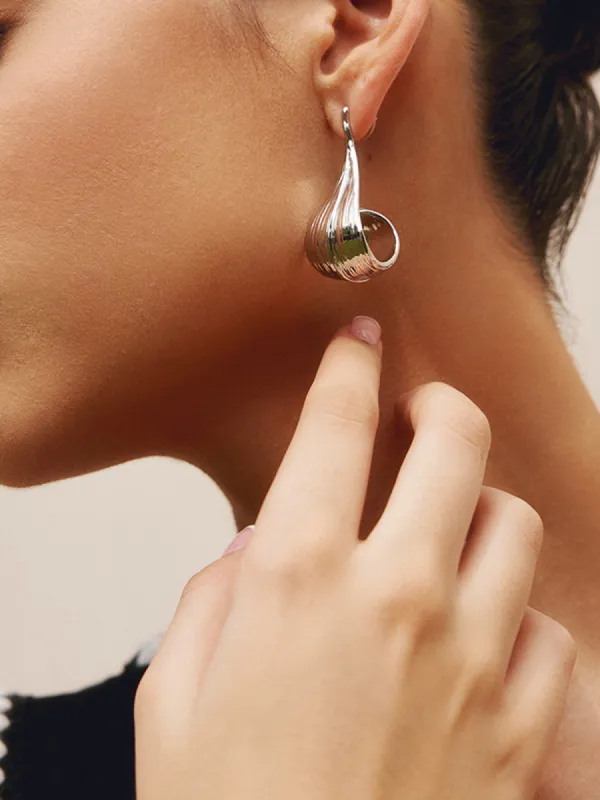 Shining Leaf Hoop Earnings sold by COMMENSE