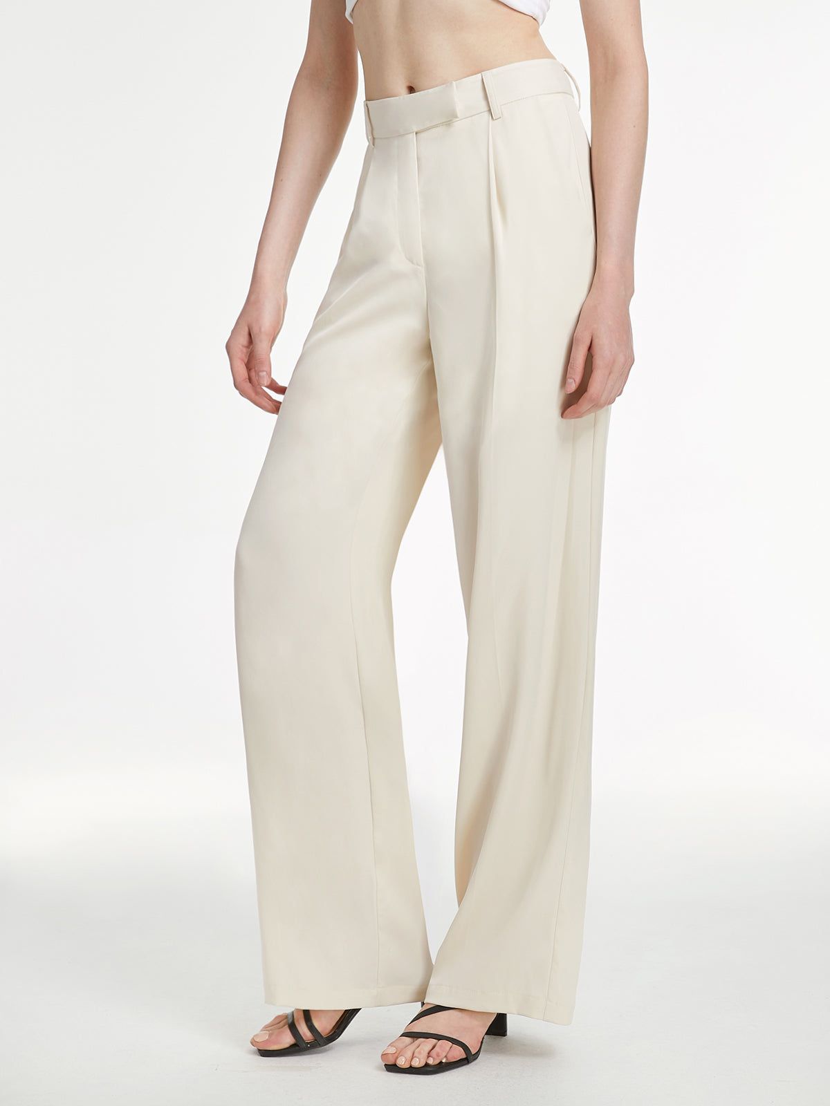 High Waisted Straight Leg Trousers sold by COMMENSE product image thumbnail 2