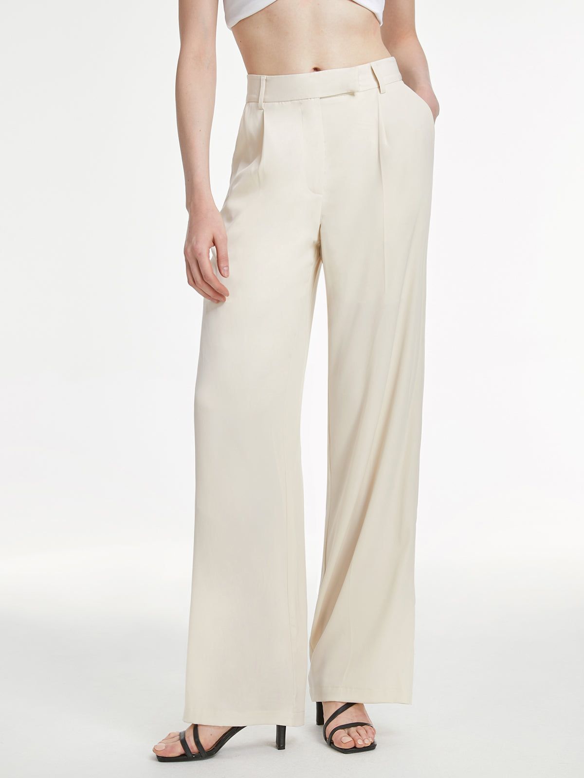 High Waisted Straight Leg Trousers sold by COMMENSE
