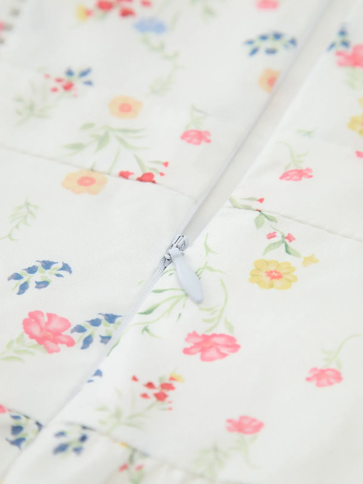 Multi Floral Adjustable Strap Cami Midi Dress sold by COMMENSE product image thumbnail 3