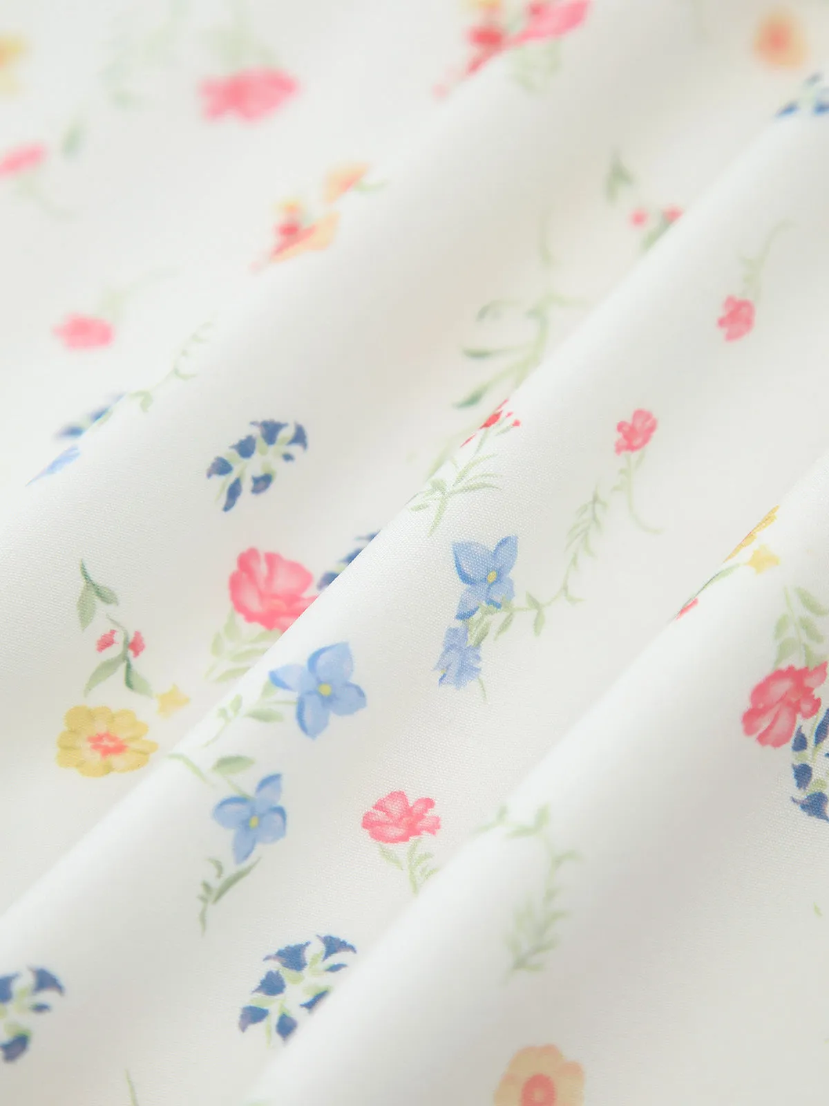 Multi Floral Adjustable Strap Cami Midi Dress sold by COMMENSE product image thumbnail 4