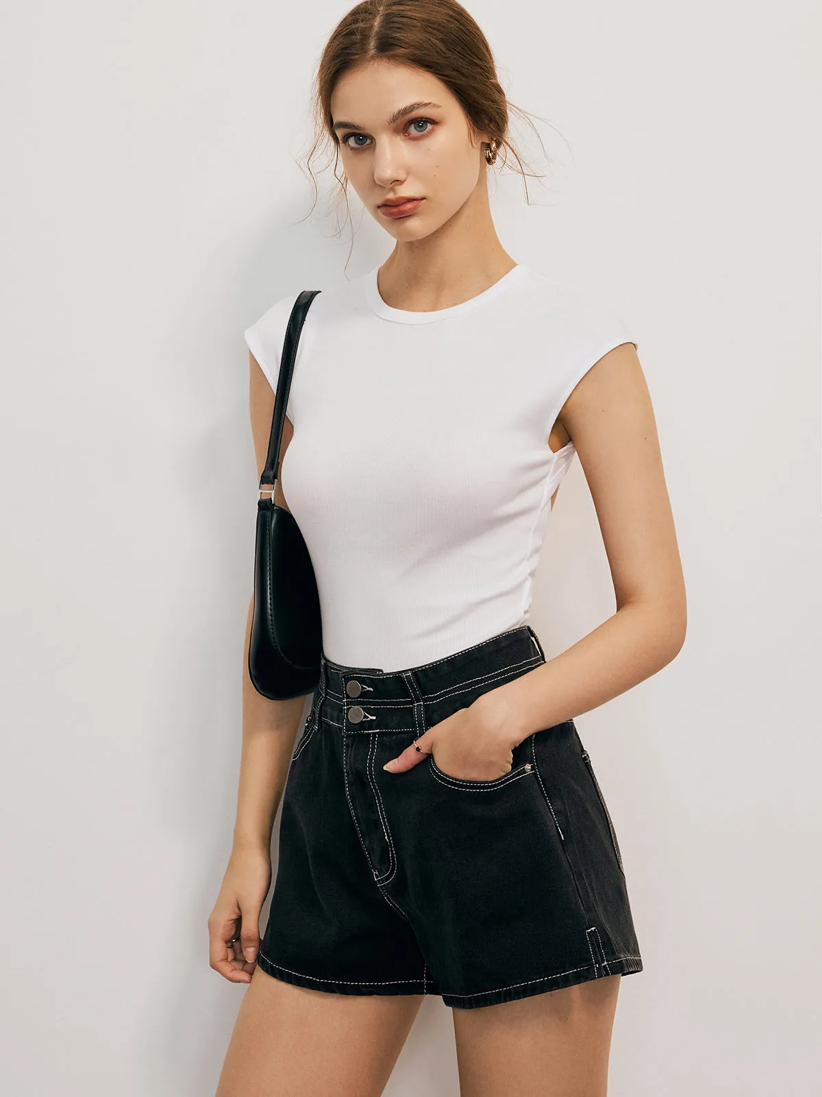 Backless Cap Sleeve Top sold by COMMENSE product image thumbnail 2