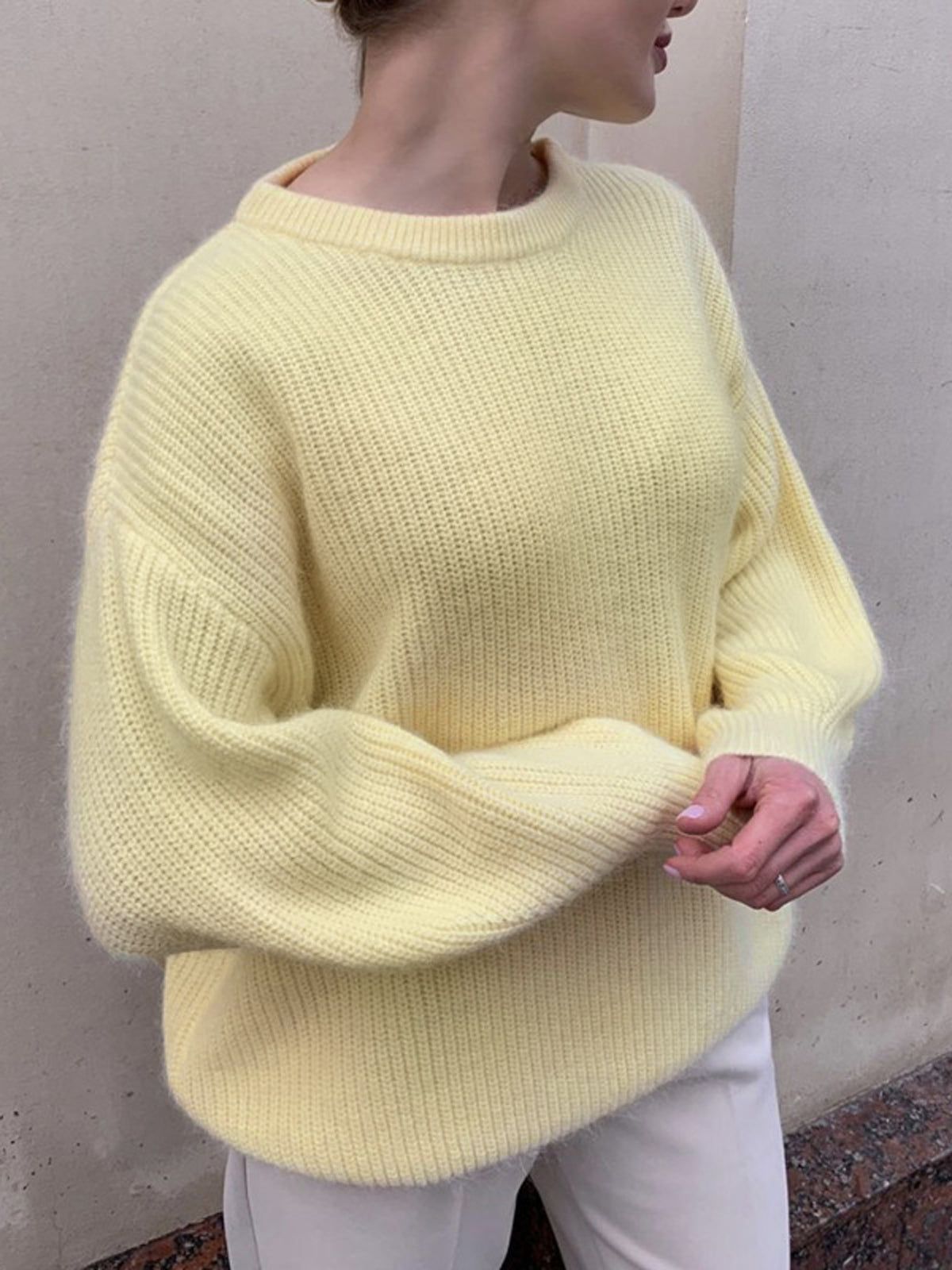 Oversized Lollipop Fuzzy Sweater sold by COMMENSE product image thumbnail 2