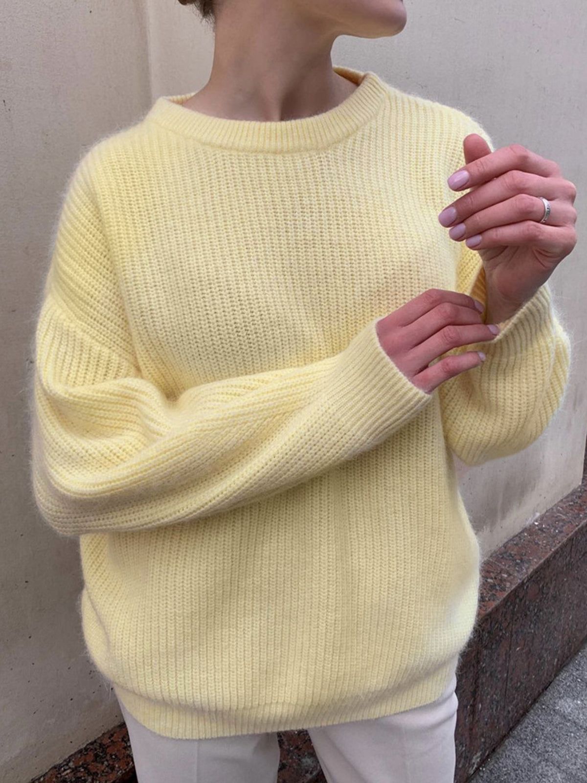 Oversized Lollipop Fuzzy Sweater sold by COMMENSE product image thumbnail 4