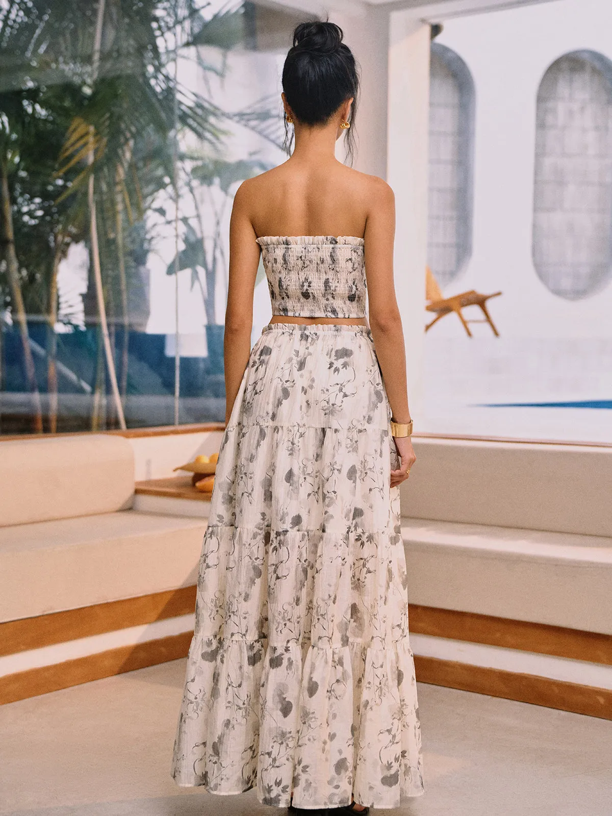 Ink Painting Print Skirt Set sold by COMMENSE product image thumbnail 4