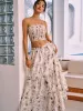 Ink Painting Print Skirt Set sold by COMMENSE