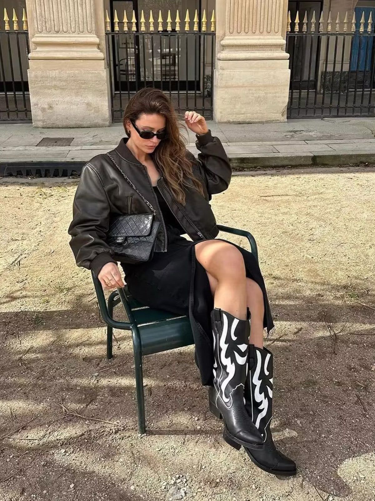 Faux Leather Bomber Jacket sold by COMMENSE product image thumbnail 2