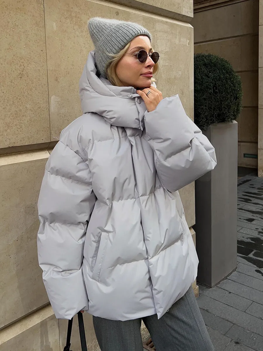 Oversized Quilted Puffer Down Coat sold by COMMENSE product image thumbnail 2
