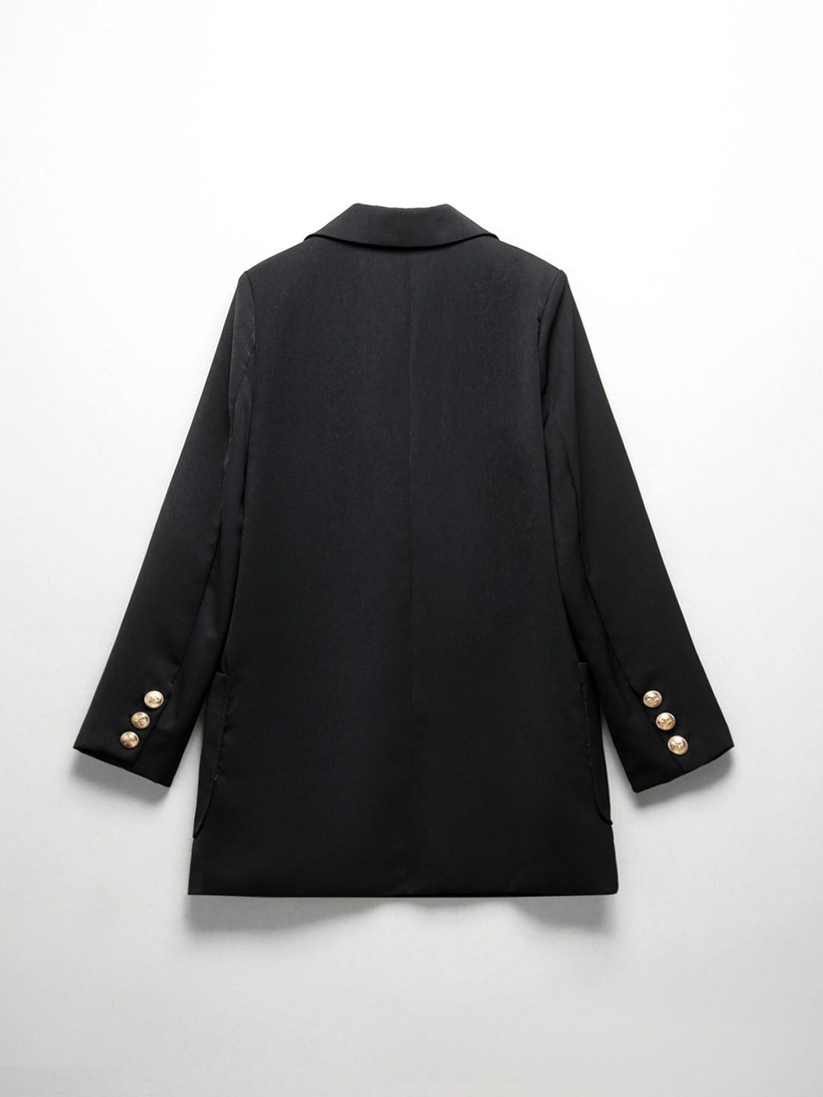 Double Breasted Double Pockets Structured Blazer sold by COMMENSE product image thumbnail 2