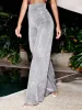Purl Sequined Straight Leg Pants sold by COMMENSE
