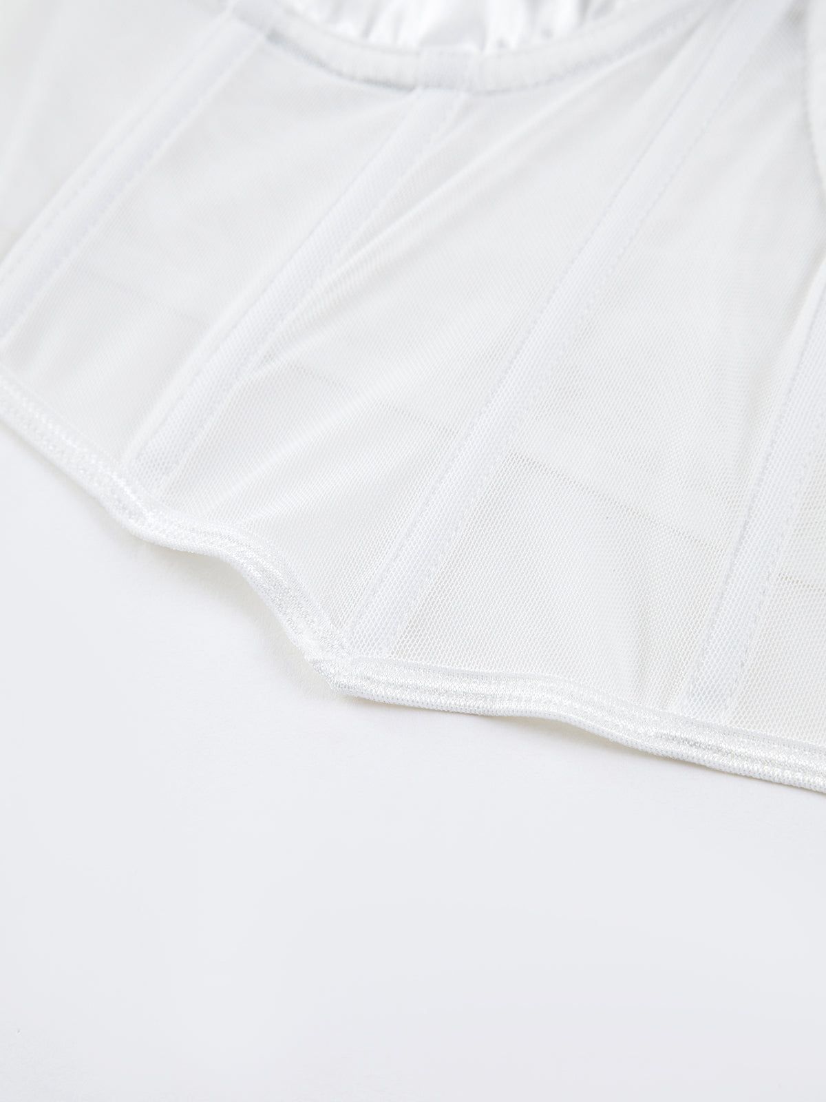 Satin Mesh Corset Top sold by COMMENSE product image thumbnail 4