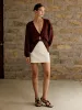 Golden Button Plain Cardigan sold by COMMENSE