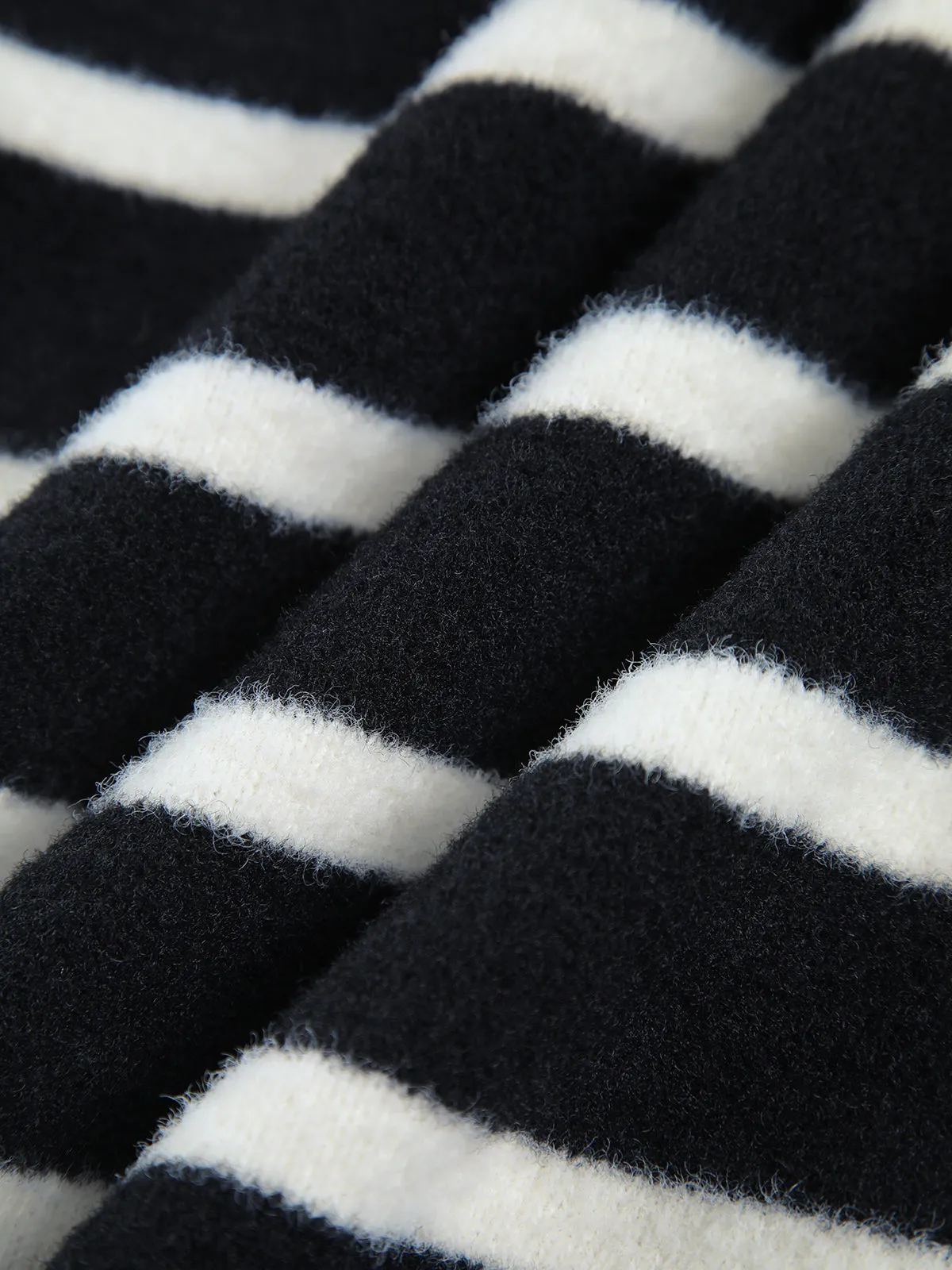 Stripe Fuzzy Cardigan sold by COMMENSE product image thumbnail 4