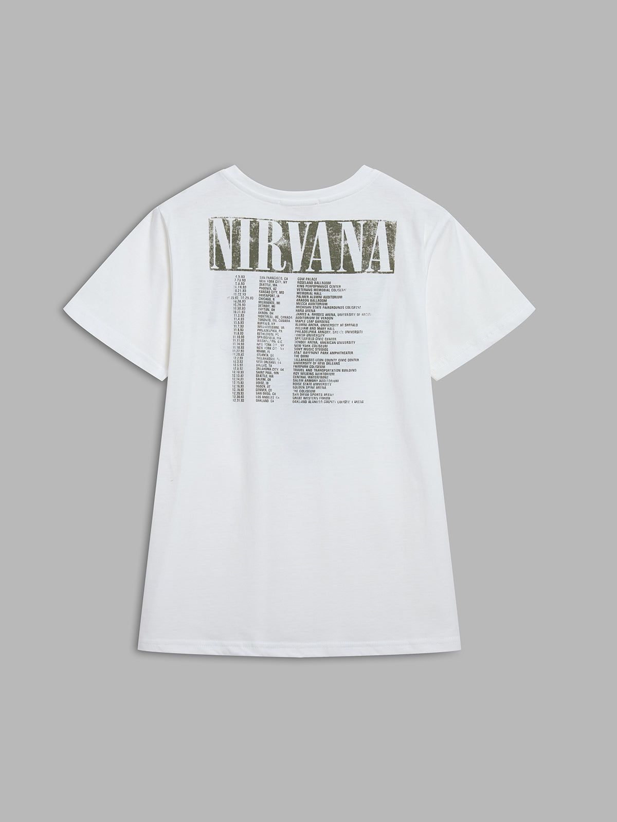 Nirvana Print T-shirt sold by COMMENSE product image thumbnail 2