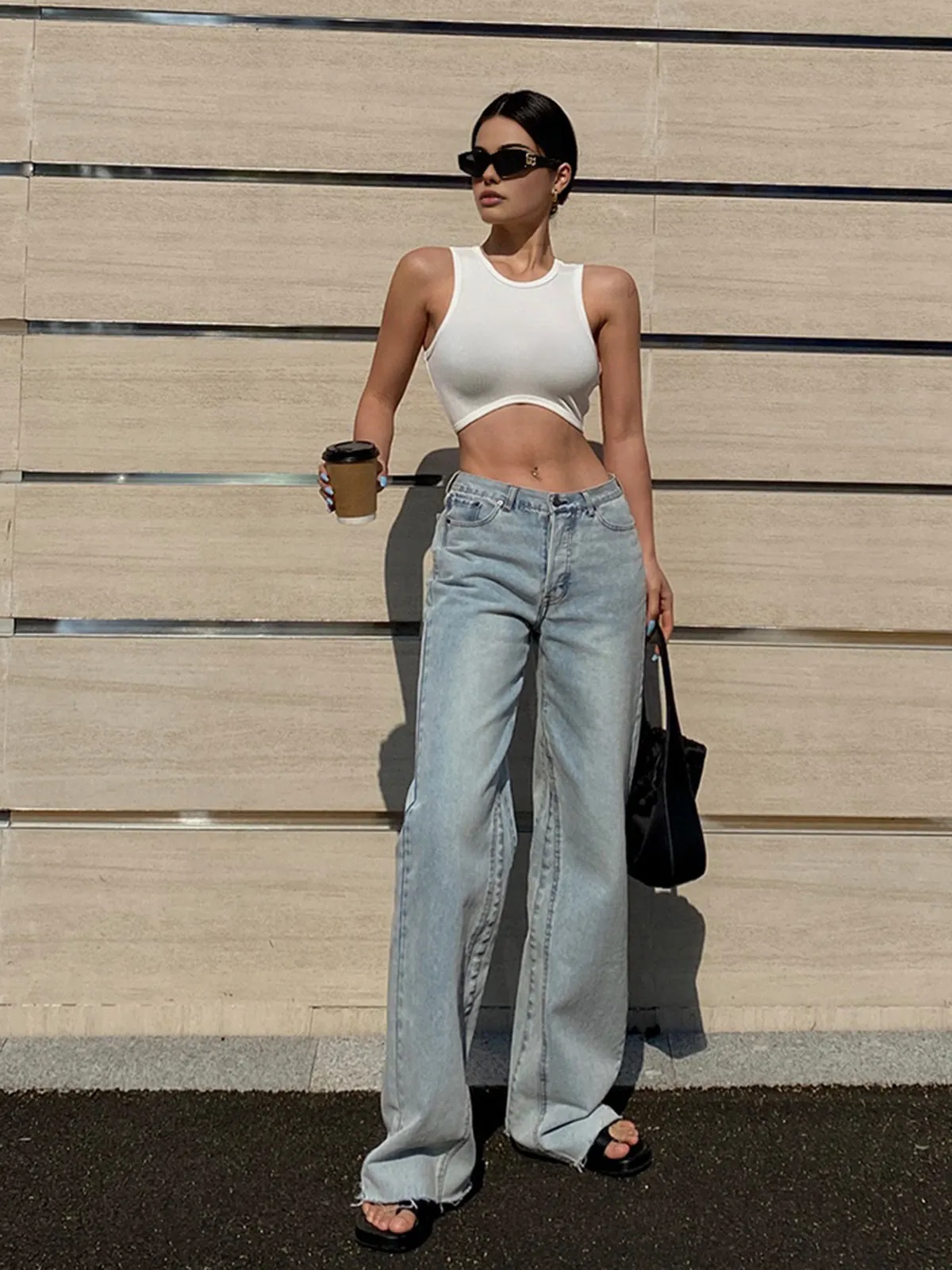 Basic Snug Crop Tank Top sold by COMMENSE product image thumbnail 3