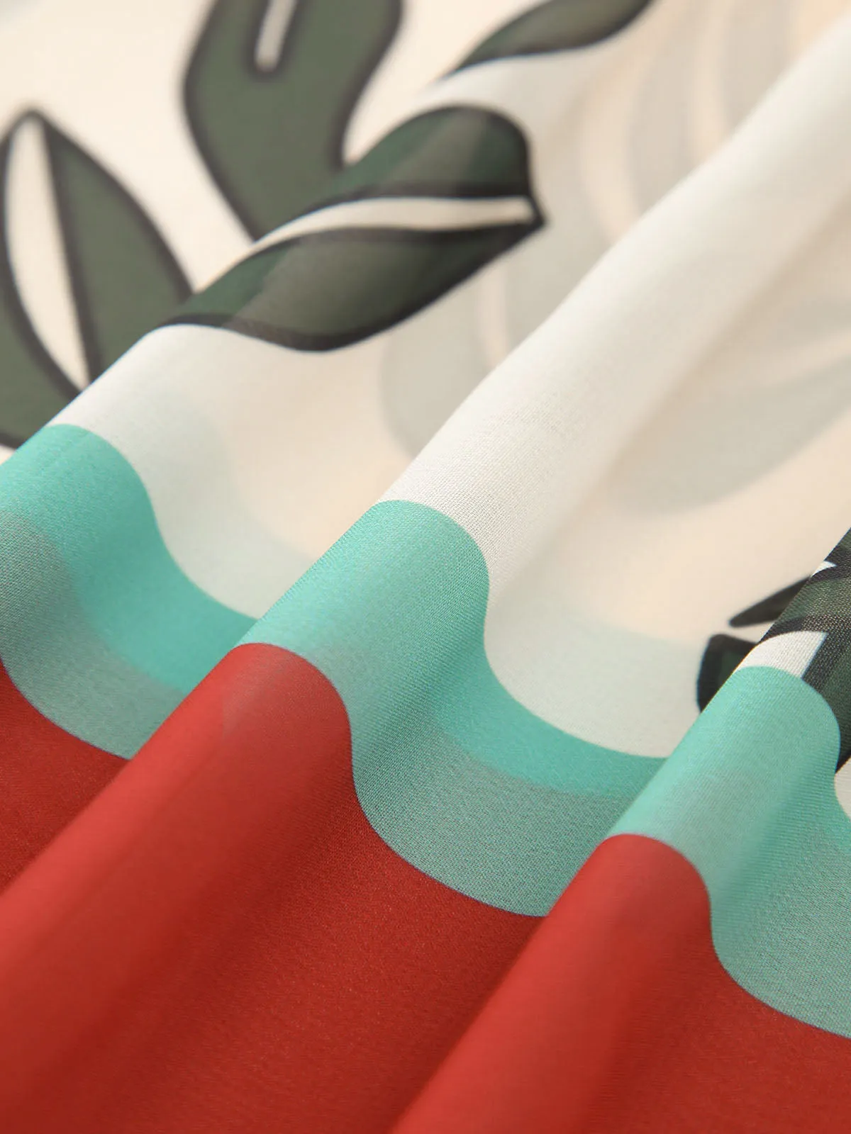 Plant Print Cami Midi Dress sold by COMMENSE product image thumbnail 4