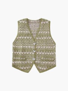 Cross My Heart Button Down Knit Vest sold by COMMENSE